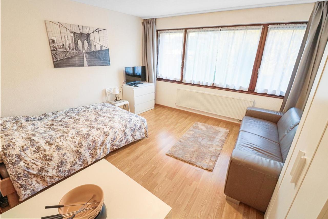 Studio Cosy Au Centre De Кран-Монтана Экстерьер фото
