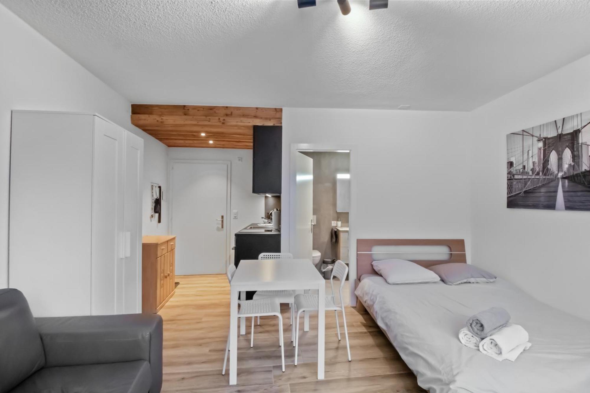 Studio Cosy Au Centre De Кран-Монтана Экстерьер фото