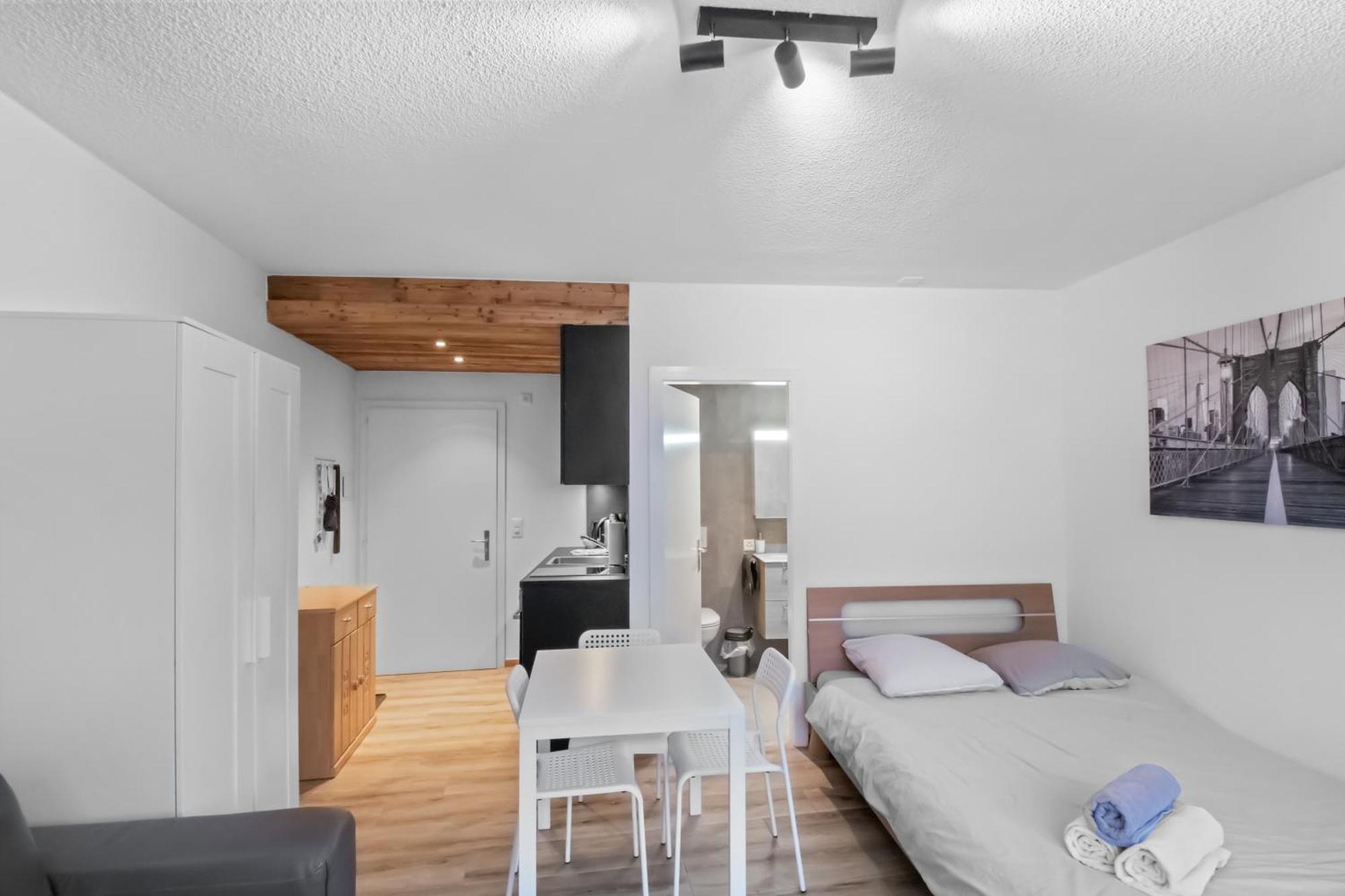 Studio Cosy Au Centre De Кран-Монтана Экстерьер фото