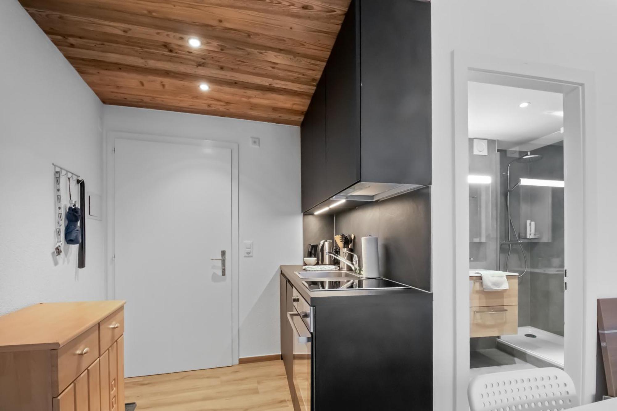 Studio Cosy Au Centre De Кран-Монтана Экстерьер фото